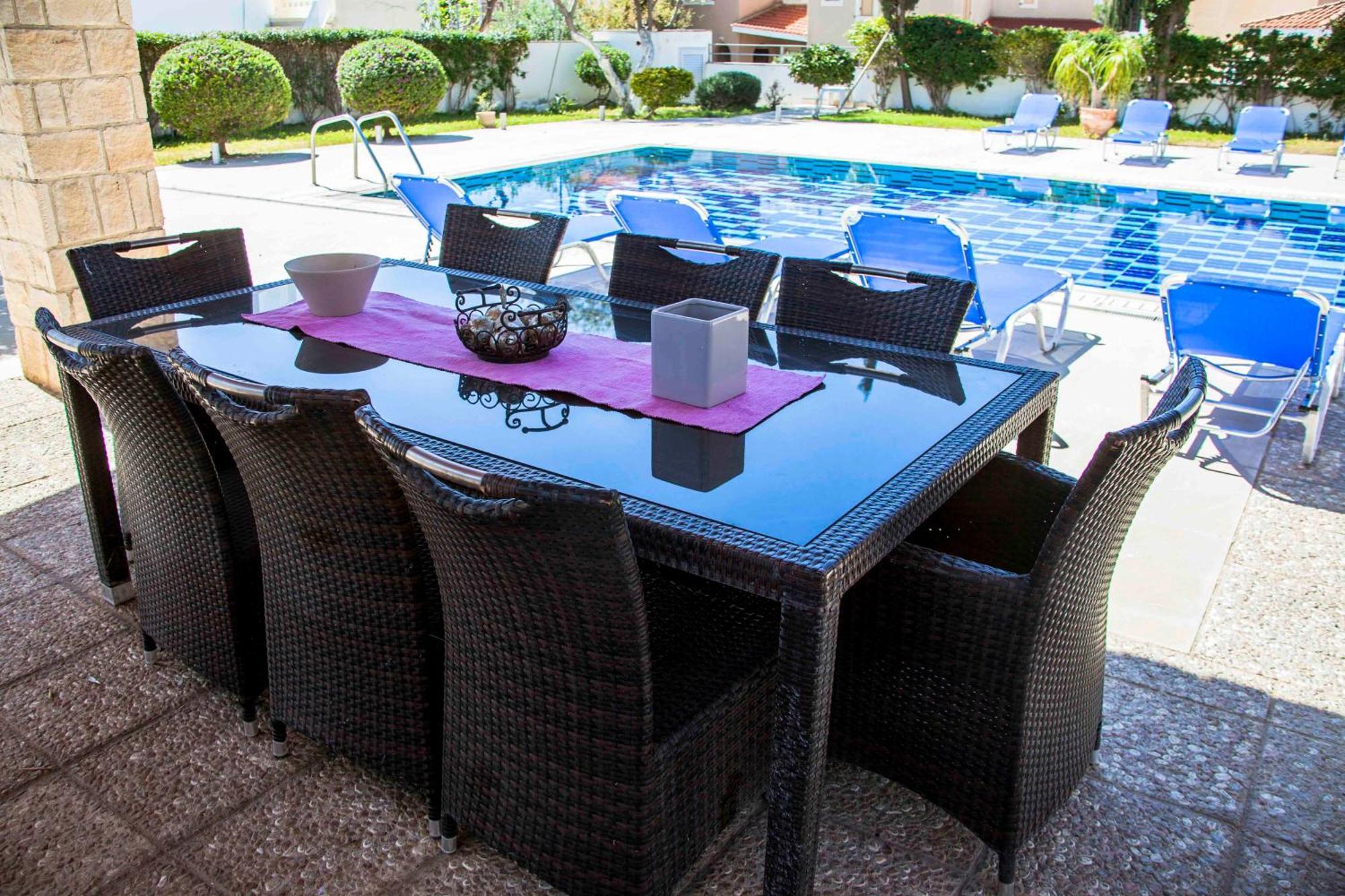 6 Bdr Villa With Tennis Court Paphos Exterior foto